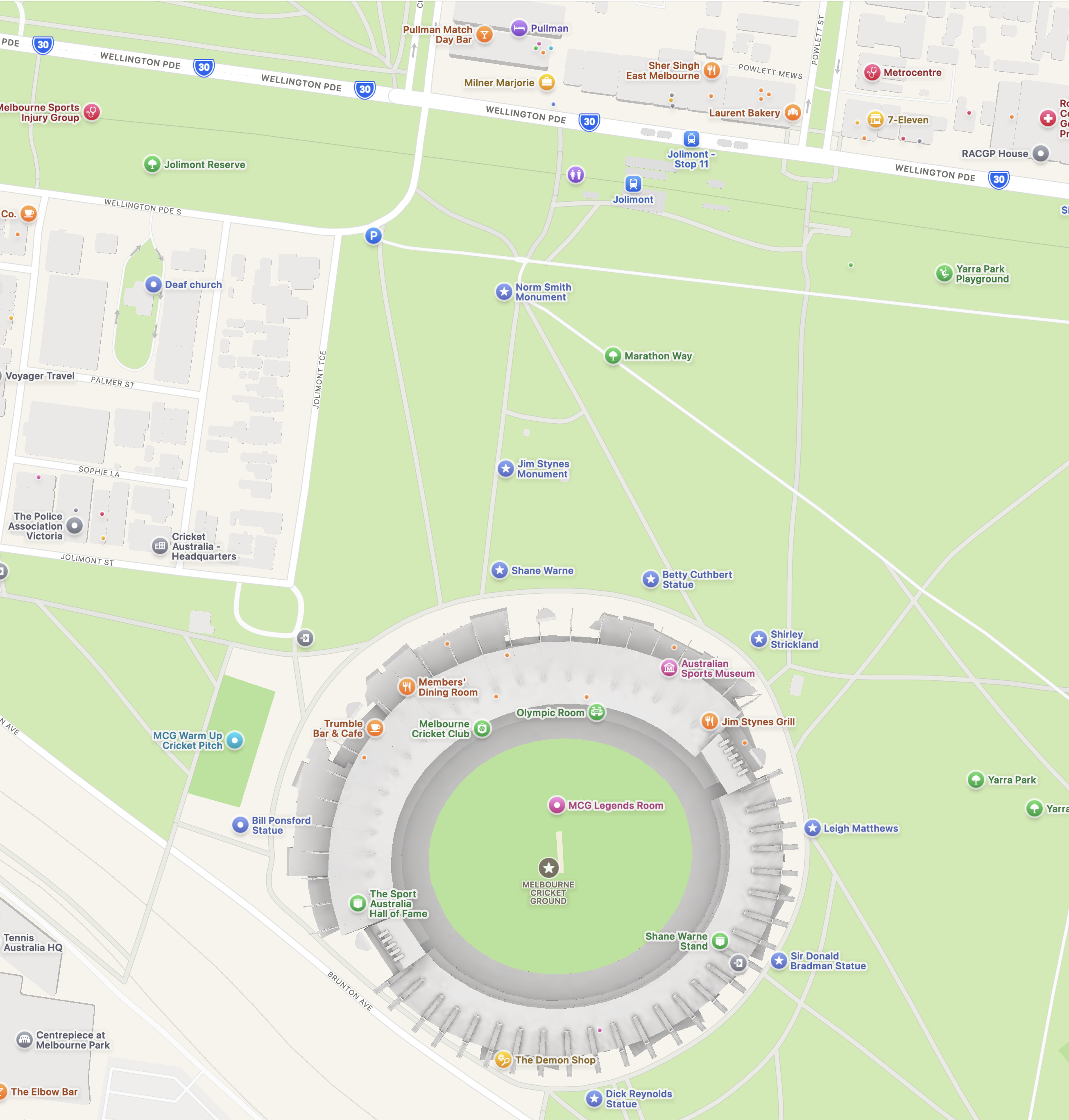 MCG Map